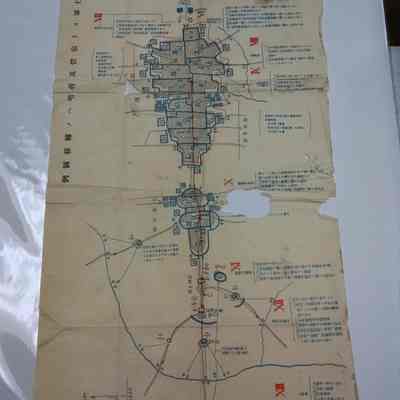 Japanese Training Map WWII