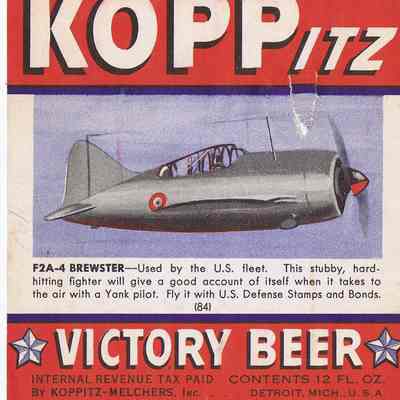 Koppitz Victory Beer Label #84