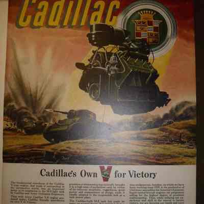Cadillac Engine ad, Reprint