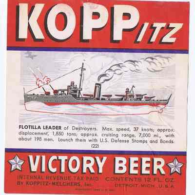 Koppitz Victory Beer Label #22