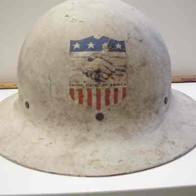 Civil defense Helmet with US Aid Decal