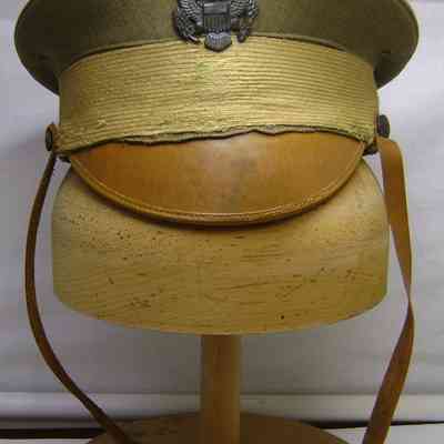 World War 1 Original U.S. Army M1910 Officer's Visor Cap