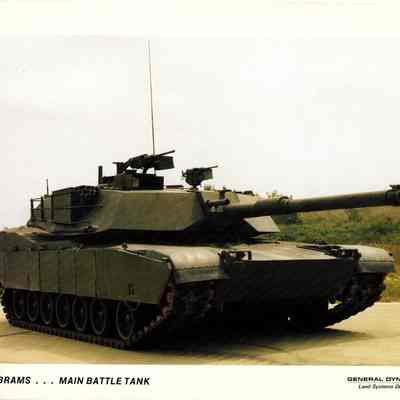 M1 Abrams Publicity Photo Card