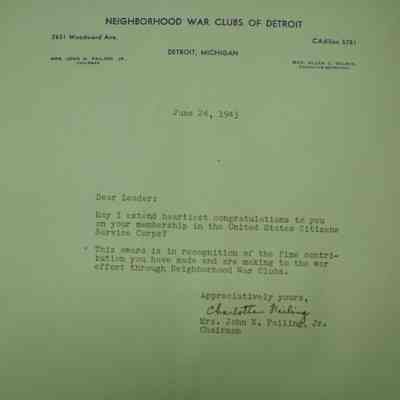 Letter to Hedwig Martin