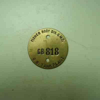Grand Blanc Tank Plant Tool Tag