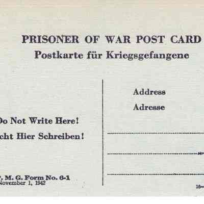 POW Post Card