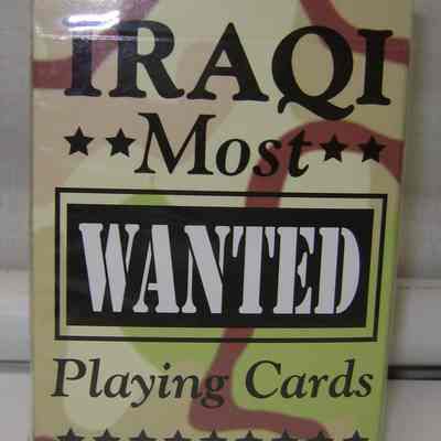 Iraqi "Most Wanted" Playing Card Deck
