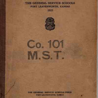 Combat Orders Manual ID'd to MST Co. 101