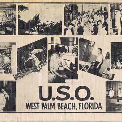 USO West Palm Beach Florida Postcard