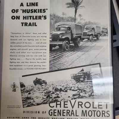 WWII Chevrolet Truck Ad