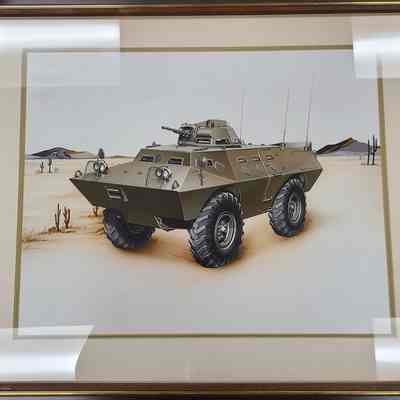 Cadillac Gage V-100 Original Art