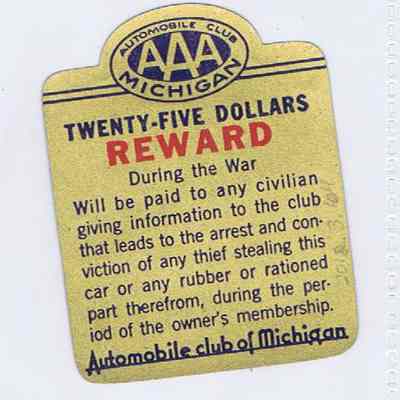 AAA REWARD Sticker, anti-theft