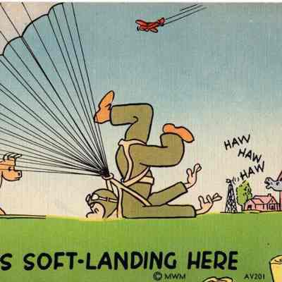 WWII Postcard, Humor