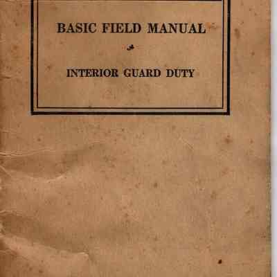 FM 26-5 Basic Field Manual Interior Guard Duty