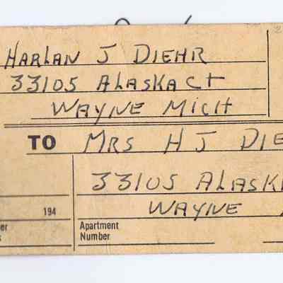 Railway Express Shipping Tag