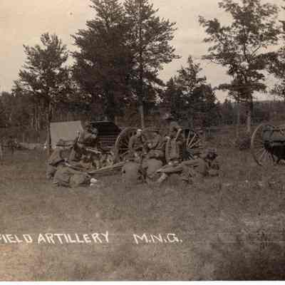 Michigan National Guard Postcard Arty