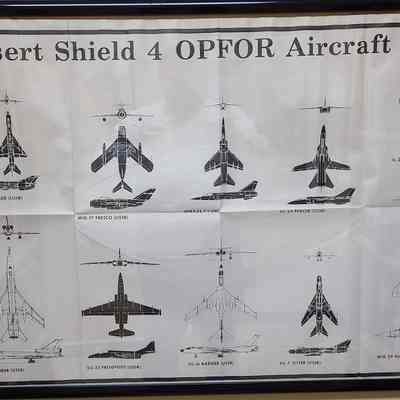 Desert Shield Poster Number 4, OPFOR Aircraft