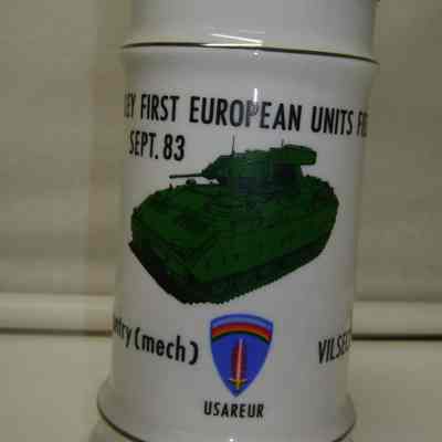 Bradley Fighting Vehicle First European Fielding Beer Stein