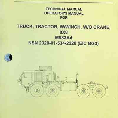Operator's Manual Truck M983A4