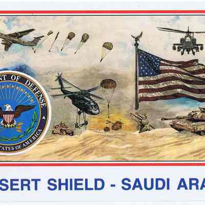 Operation Desert Shield Postcard