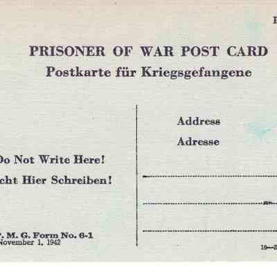 POW Post Card