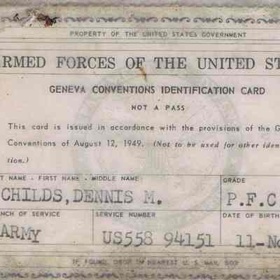 Geneva Convention ID Card