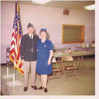 George and Coralie Kuptz at VFW Meeting