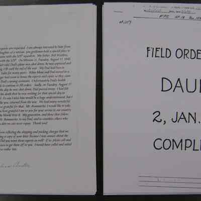 2007 Archive Combat Mission Reports Request for Joe Bommarito