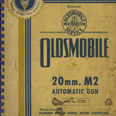 Oldsmobile 20mm M2 Cannon Training Manual