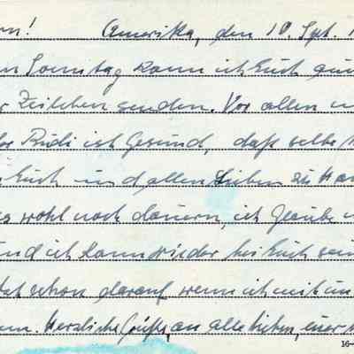 POW postcard from Ft. Custer