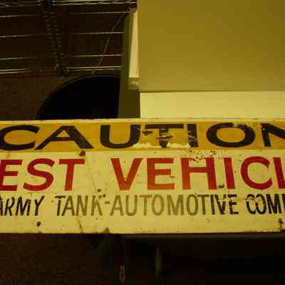 Tank Outomotive Command Sign