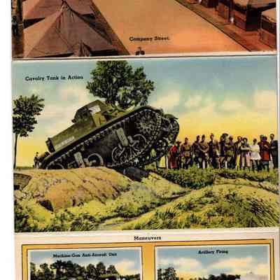Army Life postcard foldout