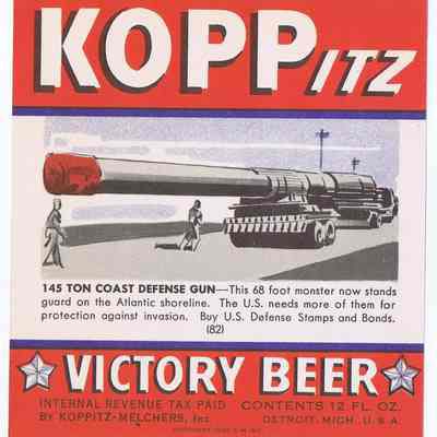 Koppitz Victory Beer label #82