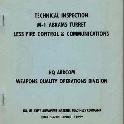 M-1 Abrams Turret Fire Control and Comm