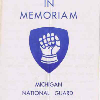 Memorial Program, Camp Grayling, 1965