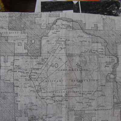 11x17 Camp Grayling Map