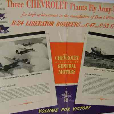 WWII Chevrolet Engine Ad