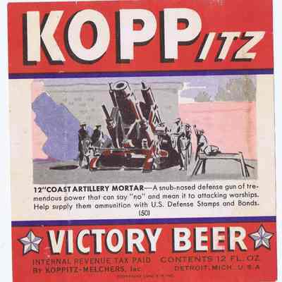 Koppitz Victory Beer Label #50