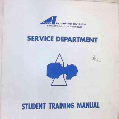 Avco Lycoming AGT1500 Student Training Manual