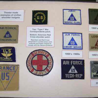 Army Civillian Patch display