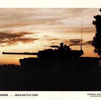 M1 Abrams Publicity Photo Card