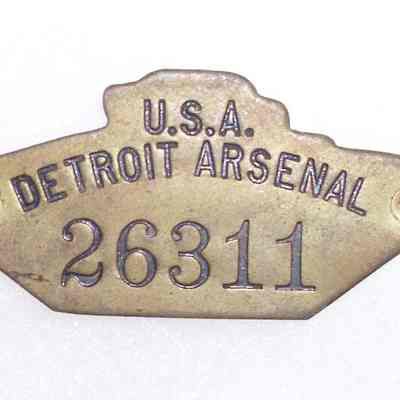 Detroit Arsenal Property Tag #26311