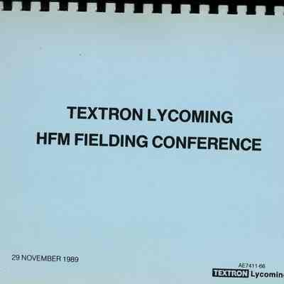 Textron Lycoming HFM Fielding Conference