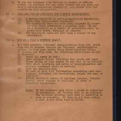 USMC Post Discharge documents