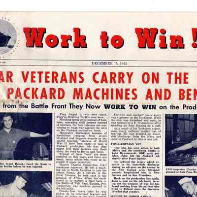 Packard "Work to Win" Newsletter 1943