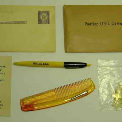 Pontiac USO courtesy packet