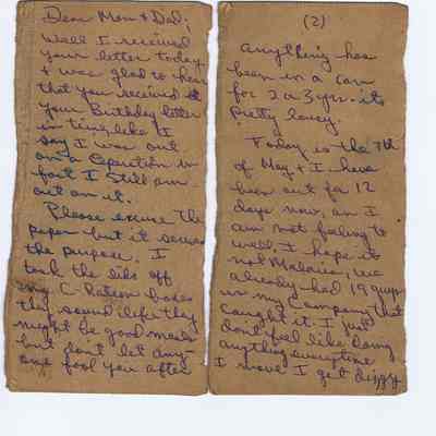Vietnam C Ration Letter