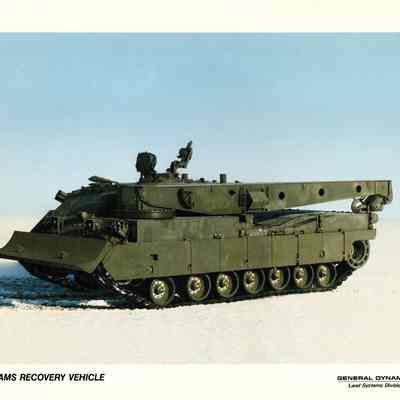 M1 Abrams Recovery Vehicle Publicity Photo Card