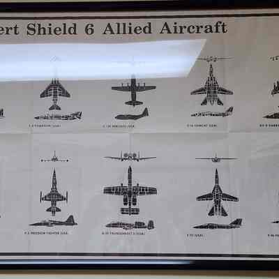 Desert Shield Poster Number 6, Allied Aircraft