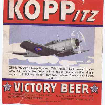 Koppitz Victory Beer Label #72